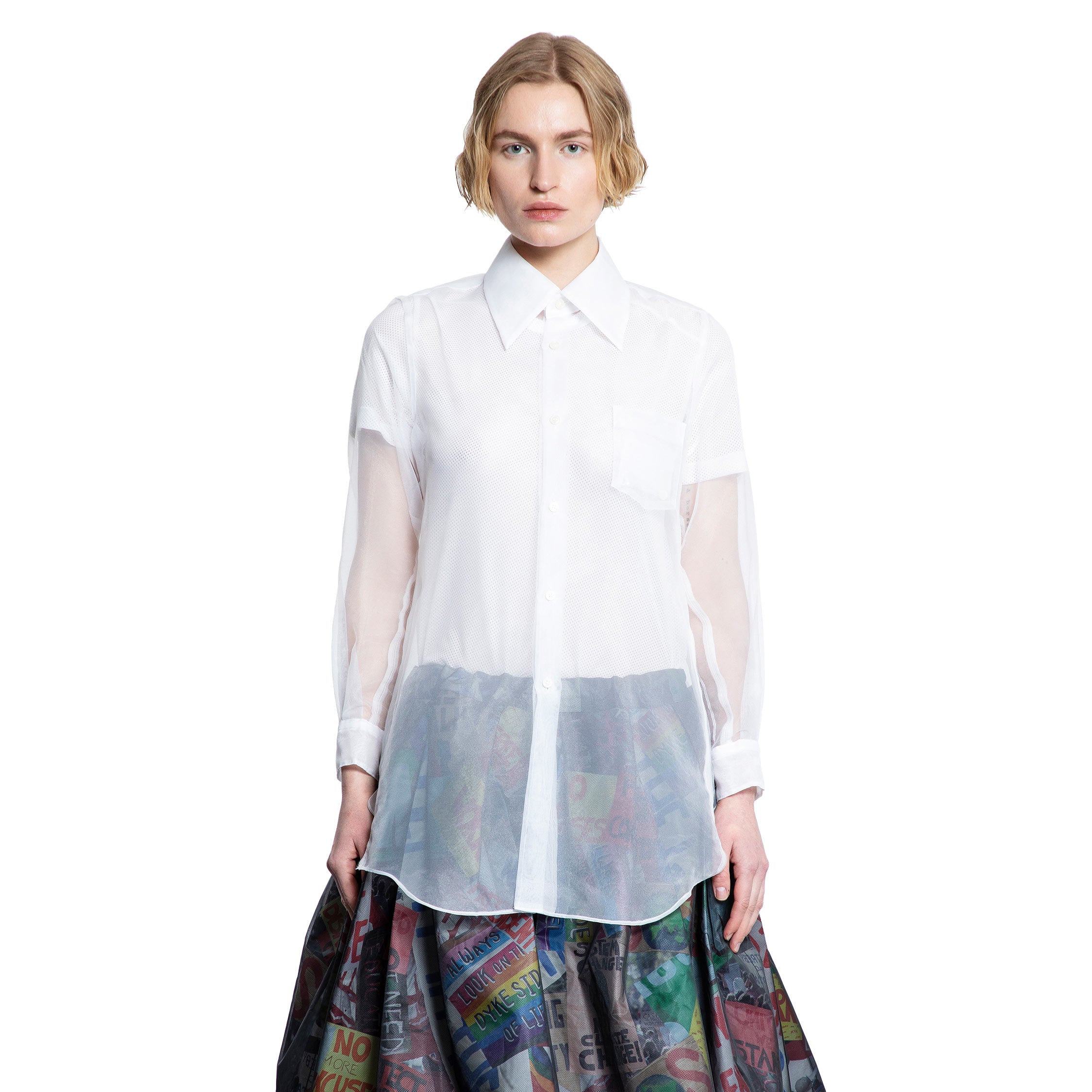 COMME DES GARCONS WOMAN WHITE SHIRTS