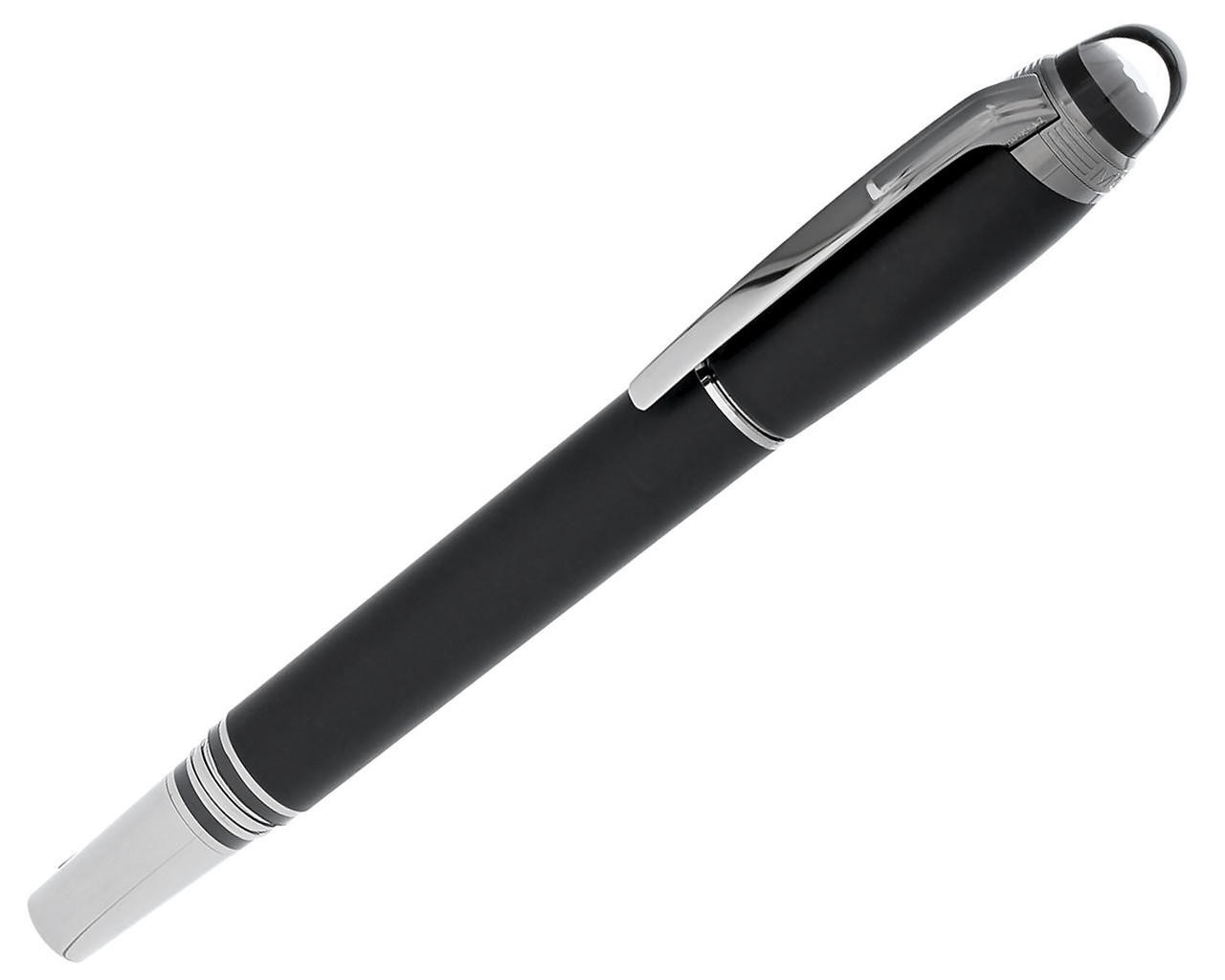 MONTBLANC Star Walker Ultra Black Precious Resin (F) Nib Fountain Pen 126339