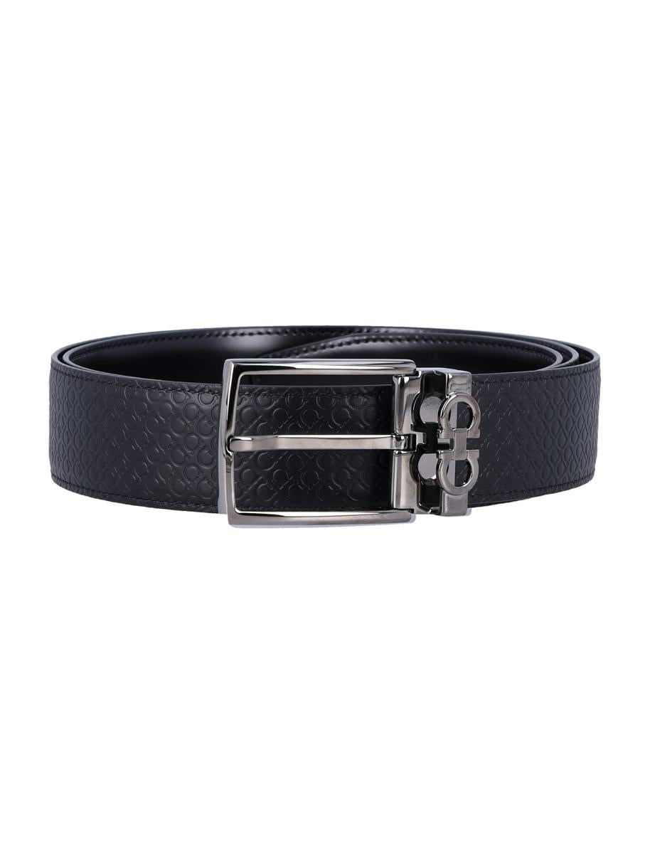 Salvatore Ferragamo 双面可调节Gancini腰带