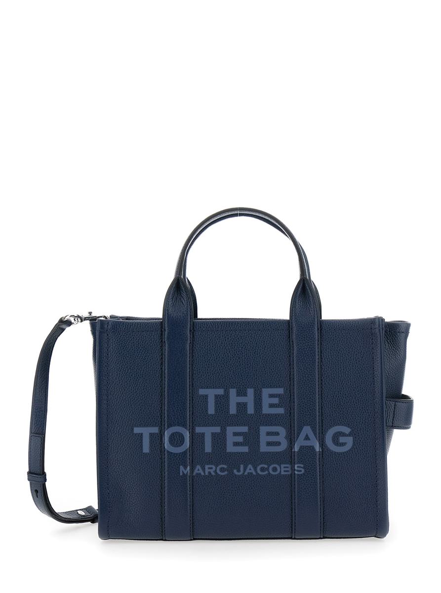 The Tote Bag Medium 中号托特包 蓝色 正面Logo印花 锤纹皮 女士款
