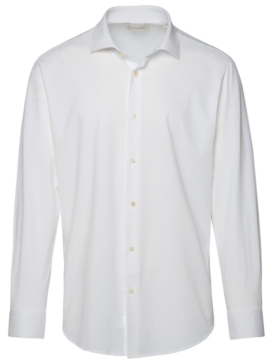 Brian Dales White Recycled Nylon Blend Shirt
