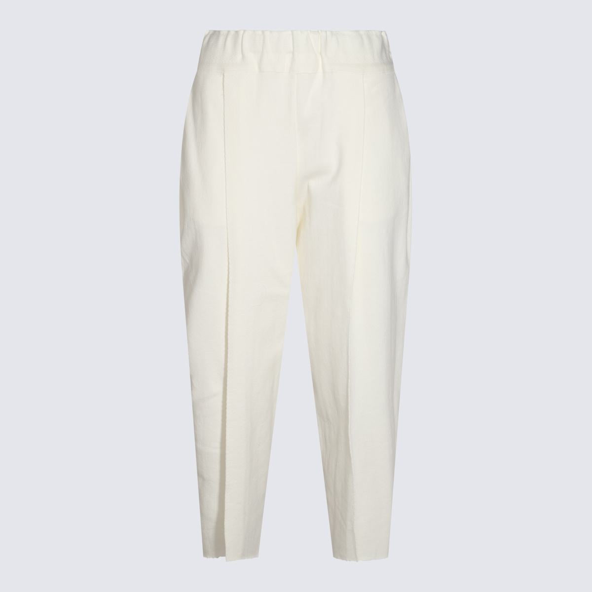 Issey Miyake White Cotton Pants