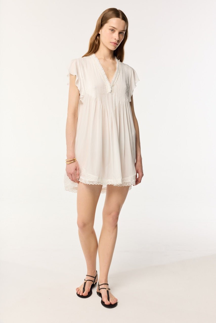 Mini Dress Sasha - Optic White