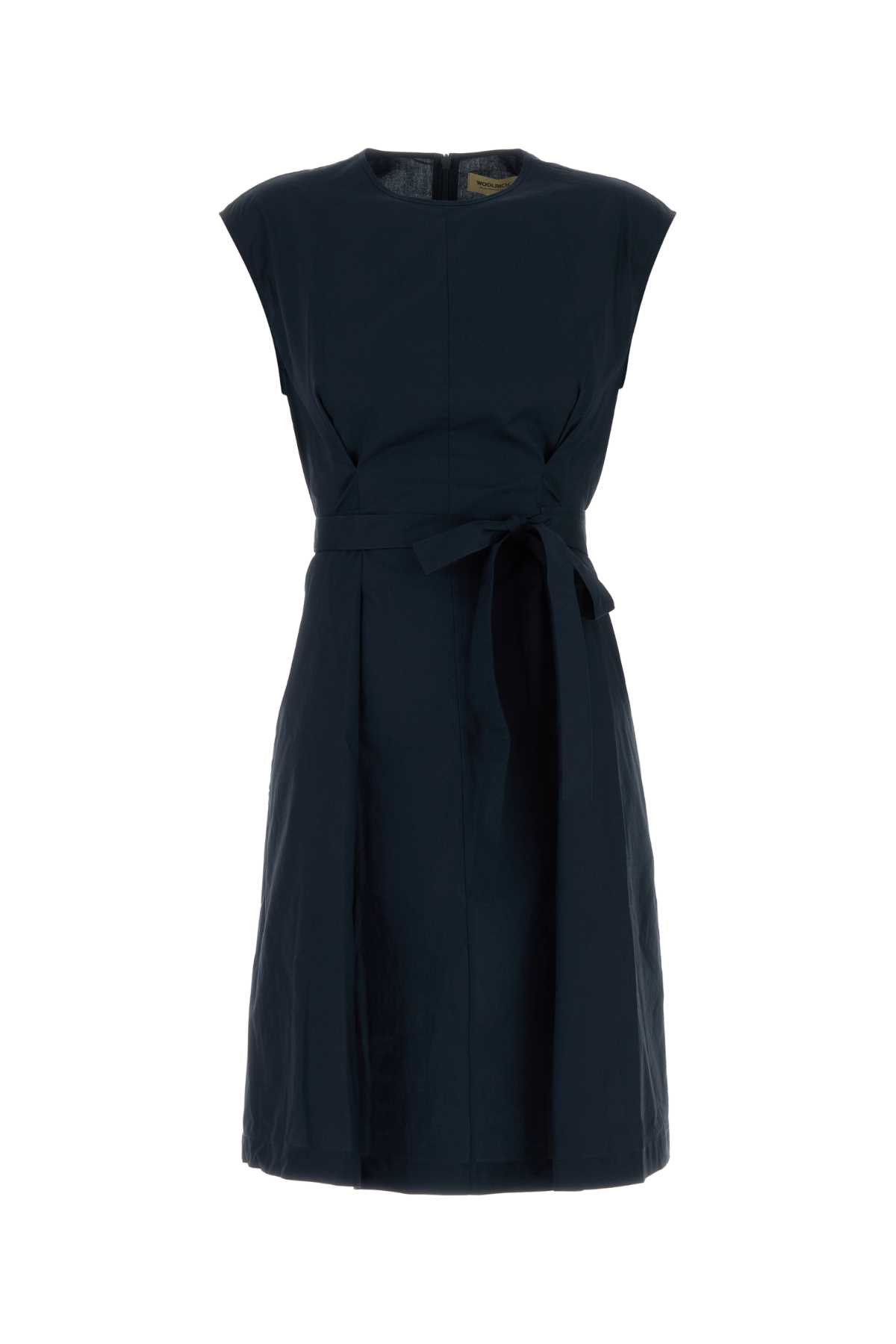 Woolrich Navy Blue Poplin Dress