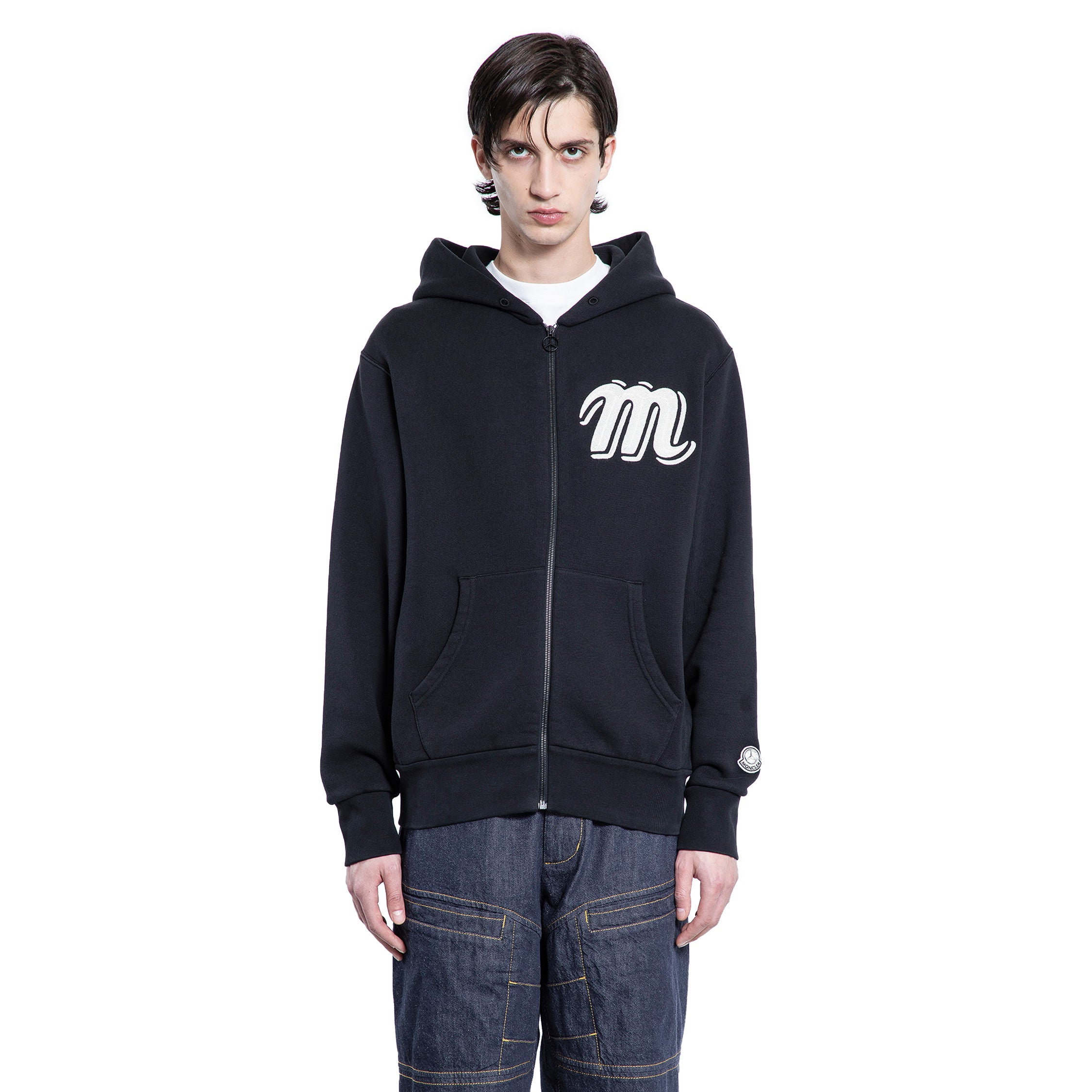 MONCLER GENIUS MAN BLACK SWEATSHIRTS