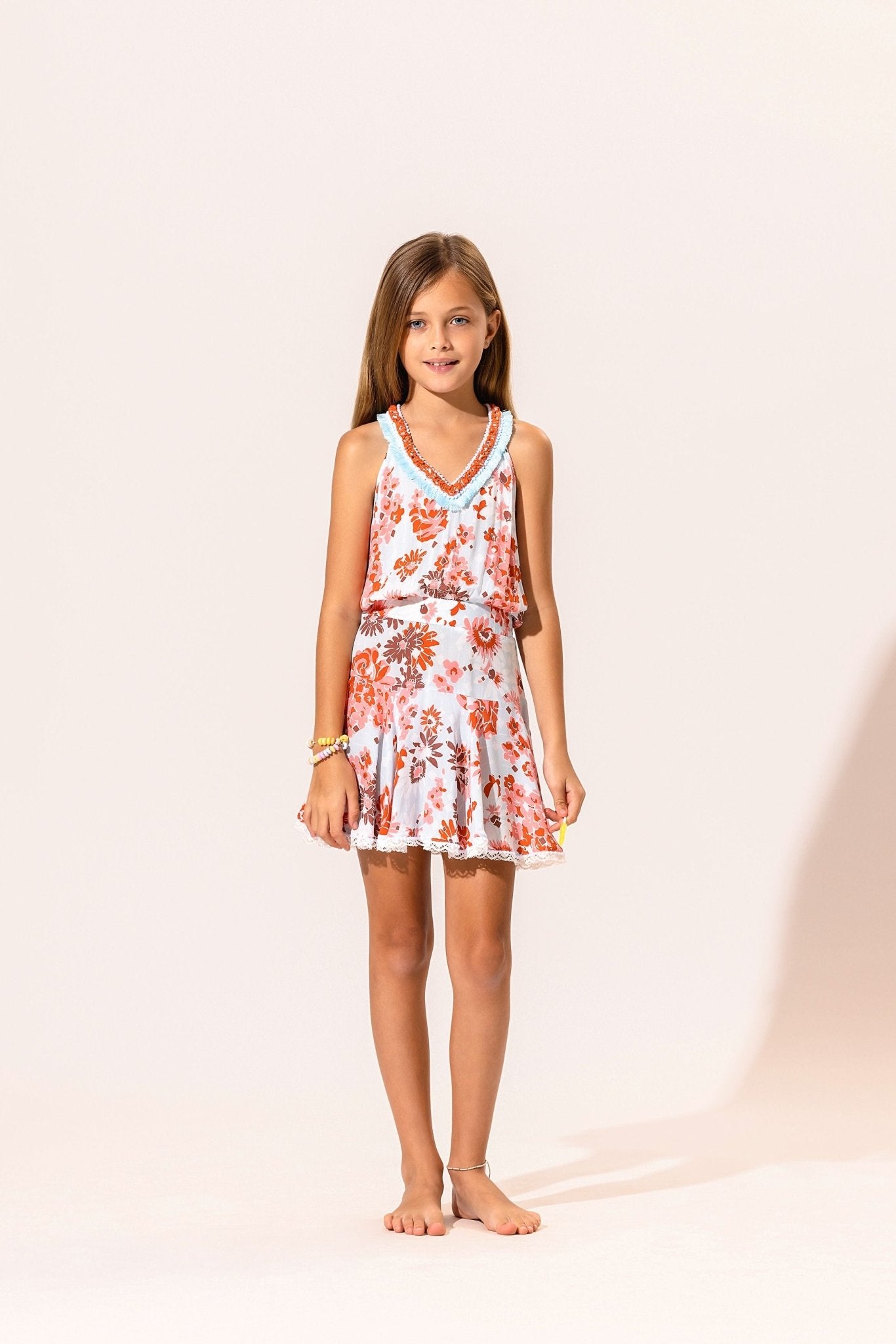 Kids Mini Dress Agathe - Blue 90'S