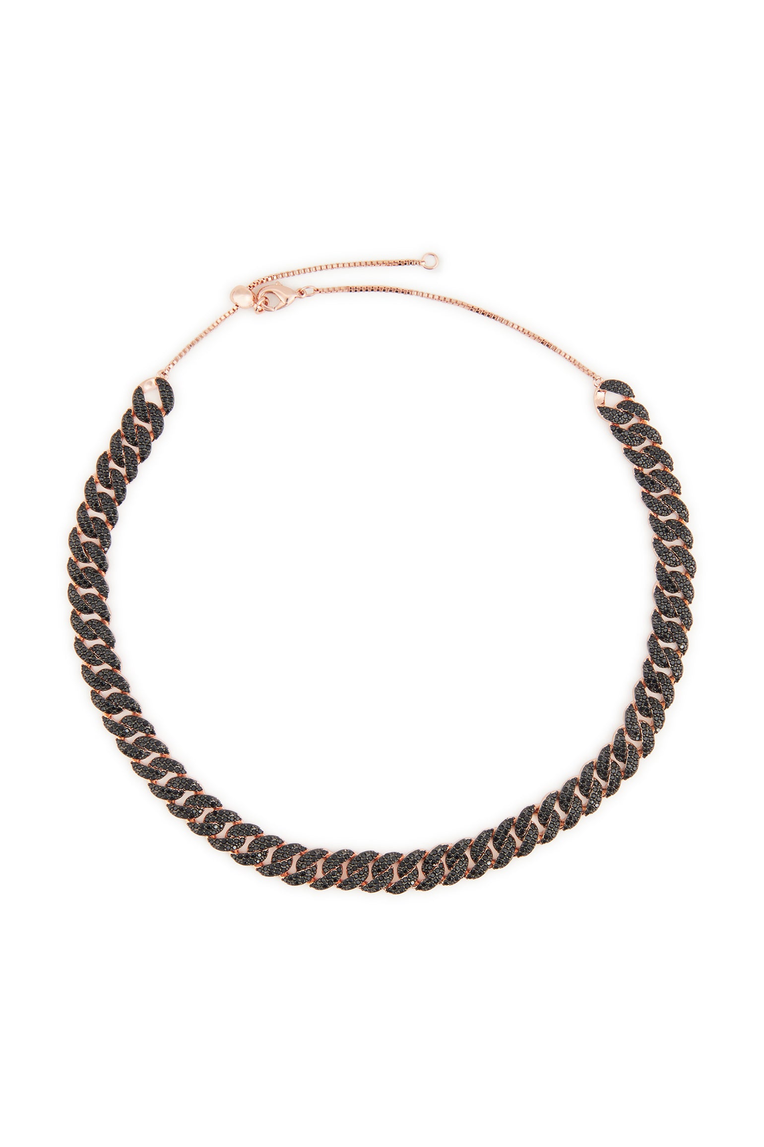 MELUSina BIJOUX Collana Girocollo a Catena Nera