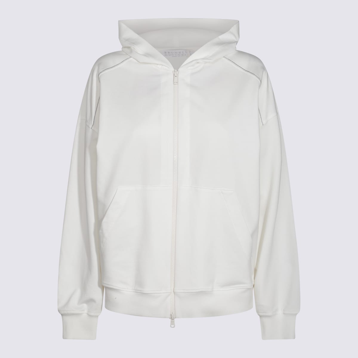 Brunello Cucinelli White Cotton Sweatshirt
