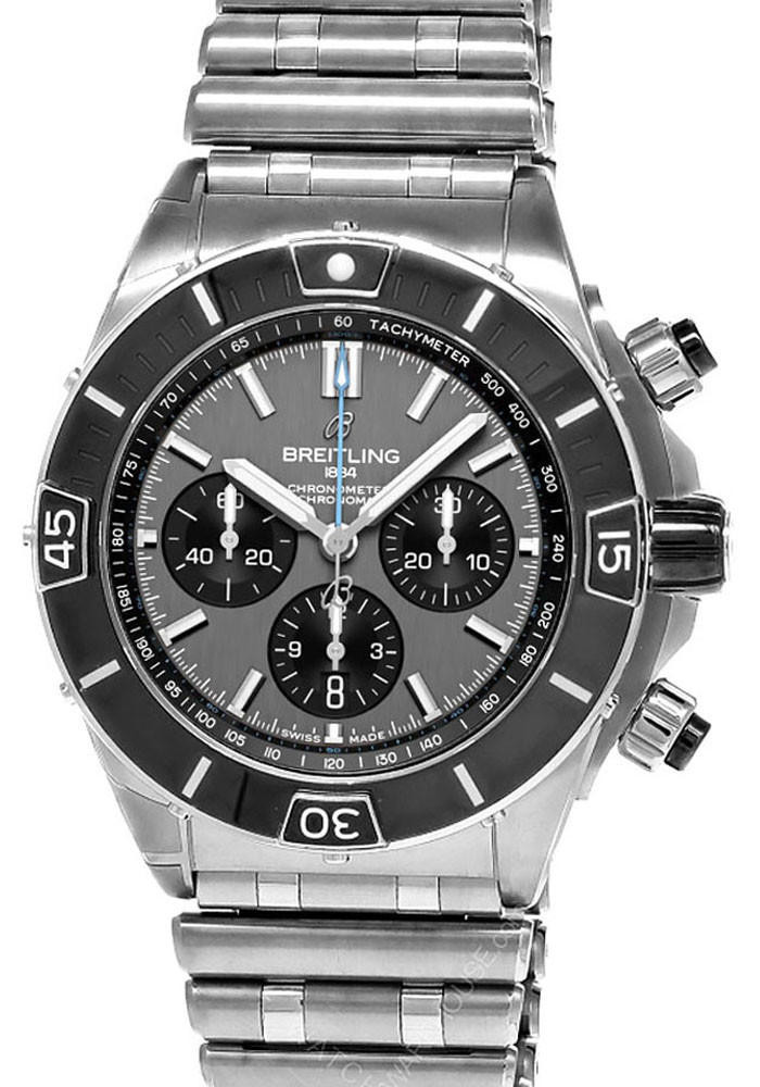 BREITLING Super Chronomat B01 AUTO 44MM SS Men's Watch EB0136251M1E1