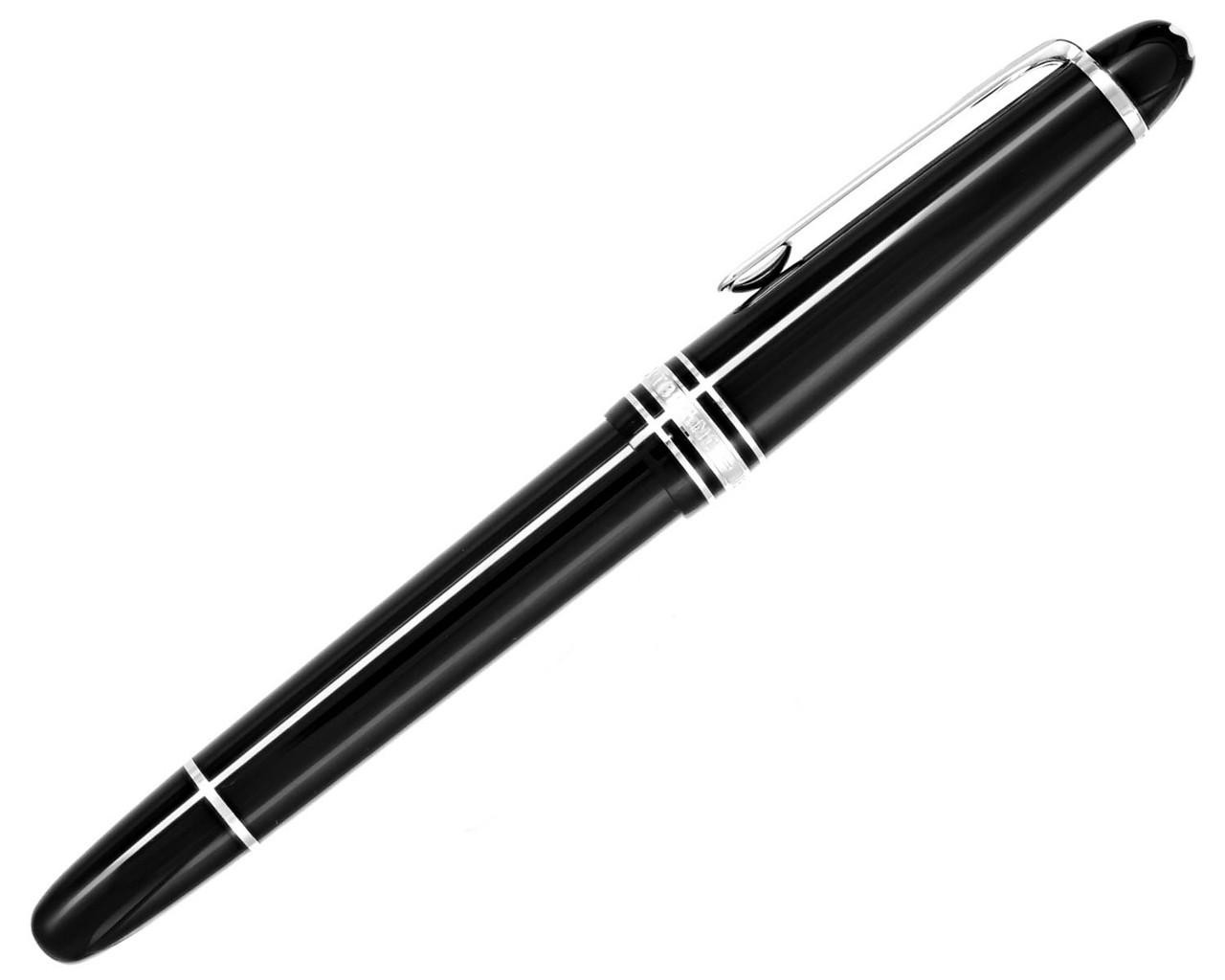 MONTBLANC Meisterstuck Classique Platinum-Coated Fountain Pen / Pen Pouch With Zipper MB130452