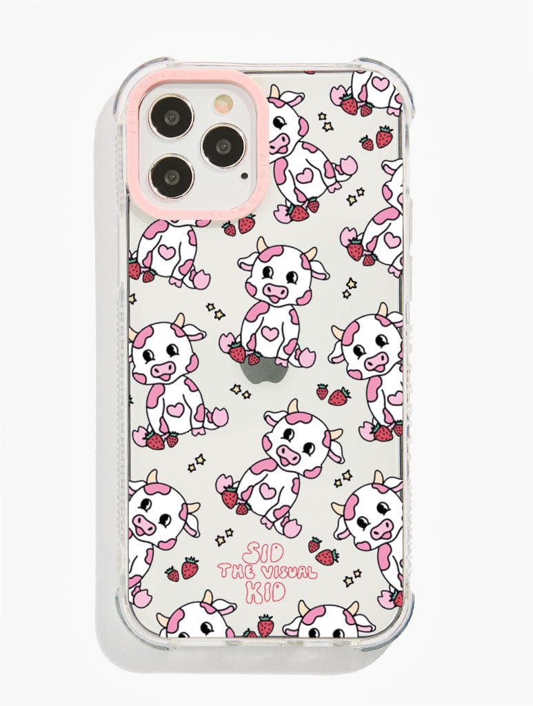 Sid the Visual Kid x Skinnydip Strawberry Cow Shock i Phone Case, i Phone 16 Plus Case