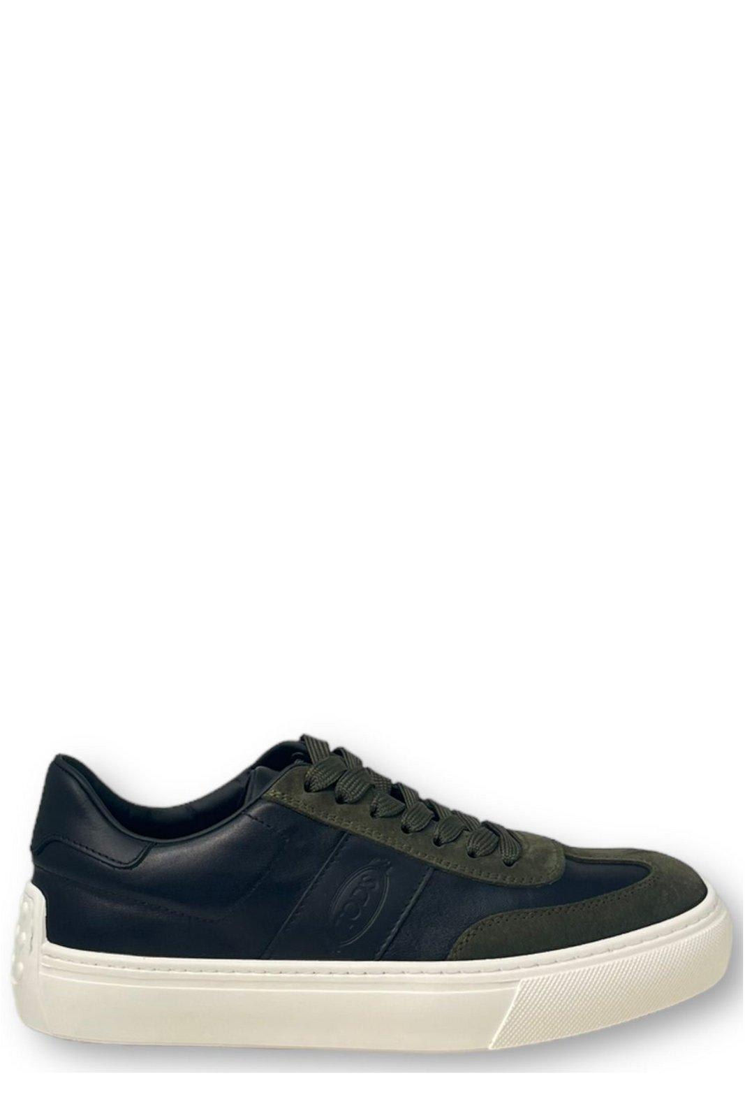 Tod's Panelled Logo Debossed Sneakers