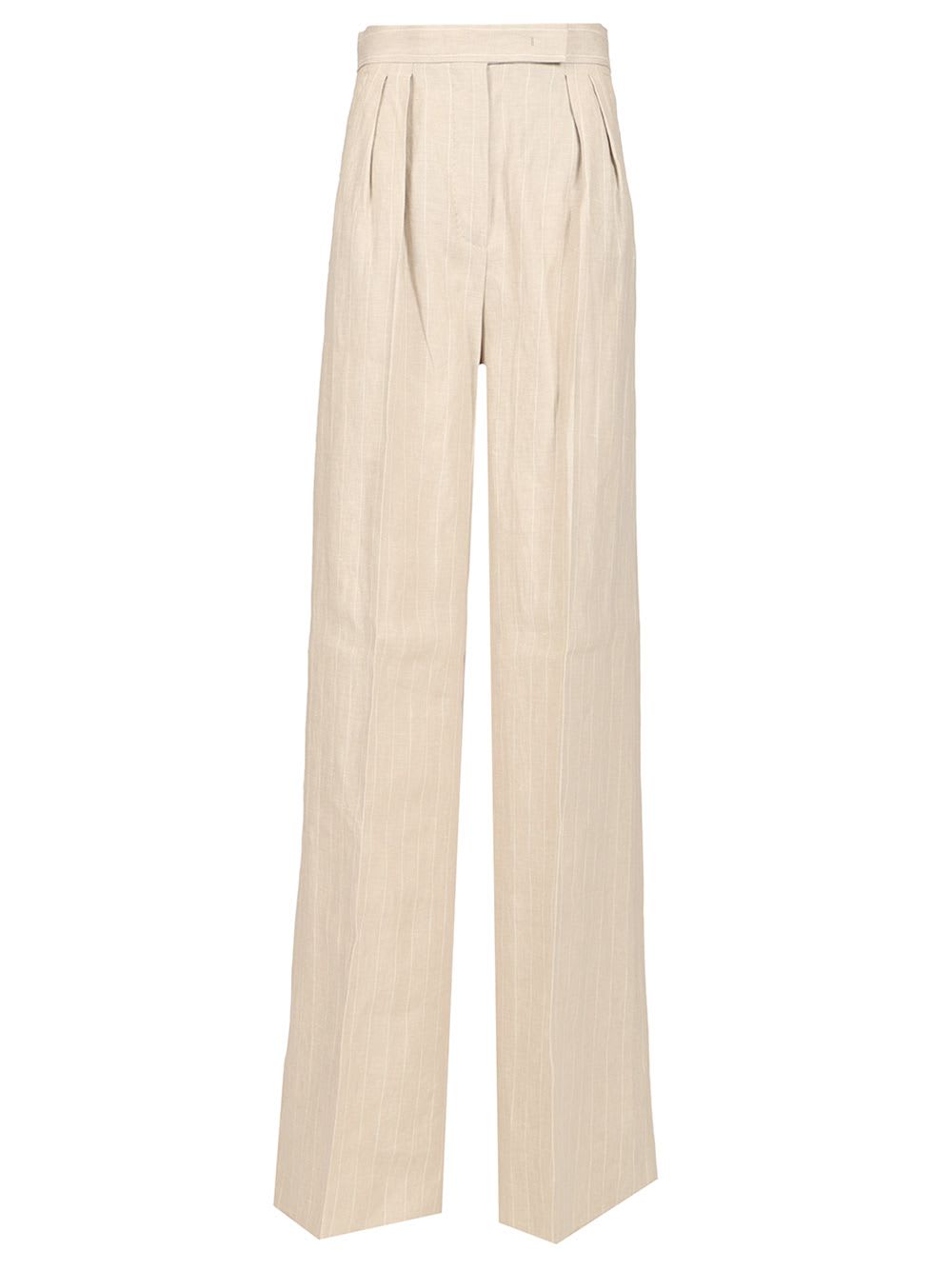 Max Mara 阔腿亚麻裤