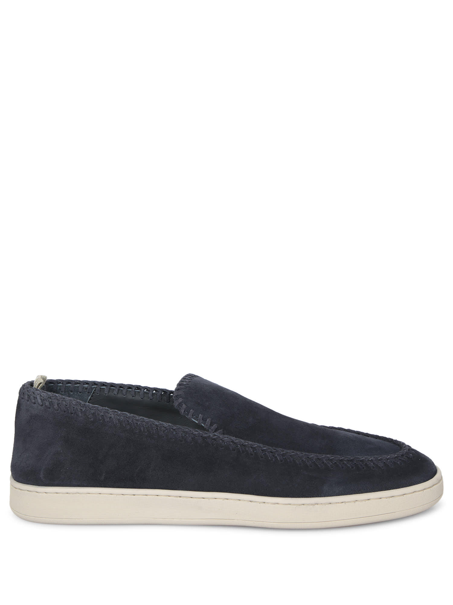 Officine Creative Driver Suede Herbie Blue Loafers