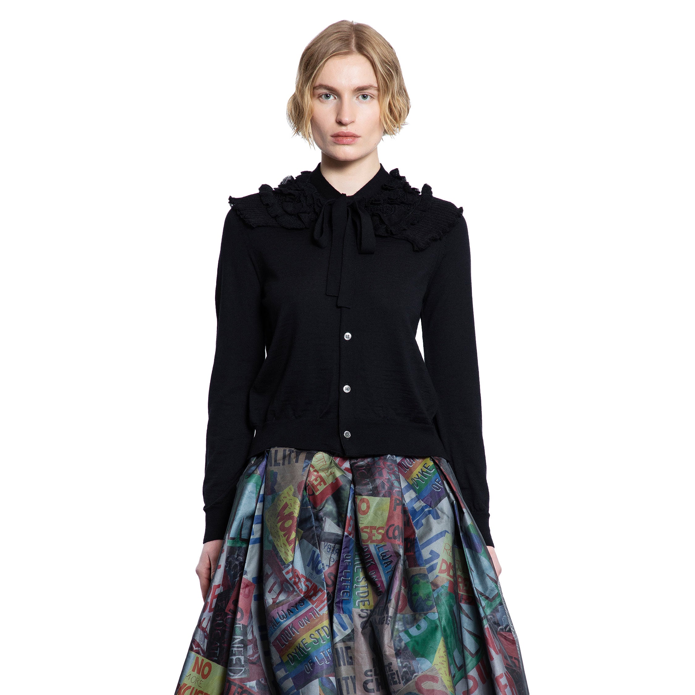 COMME DES GARCONS WOMAN BLACK KNITWEAR