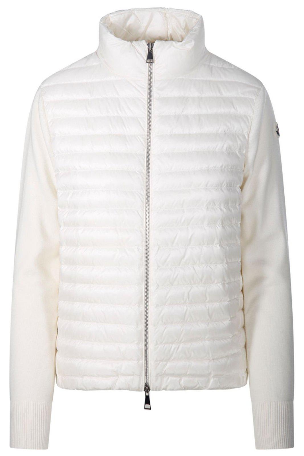 Moncler Logo Patch Padded Knit Cardigan