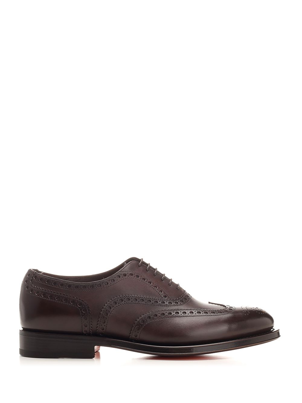 Santoni Leather Oxford Brogue Lace-up