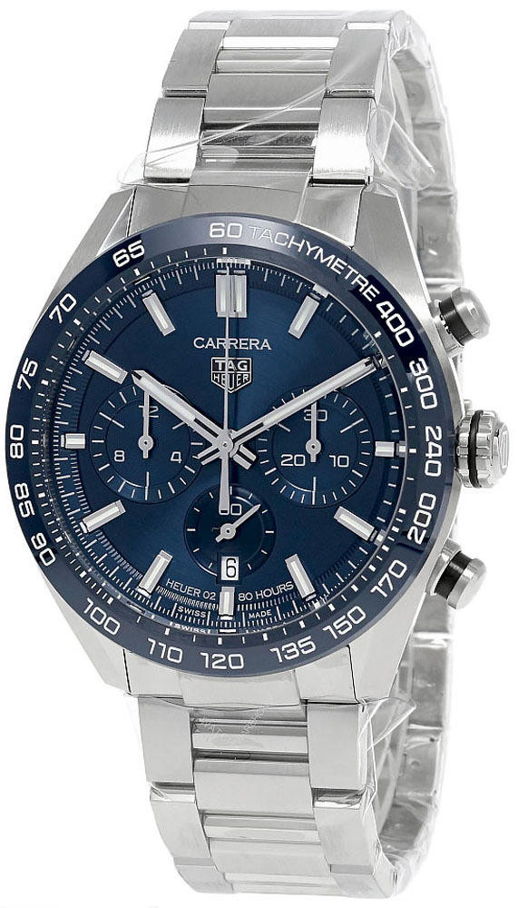 TAG HEUER Carrera CHRONO 44MM AUTO Blue Dial Men's Watch CBN2A1A.BA0643