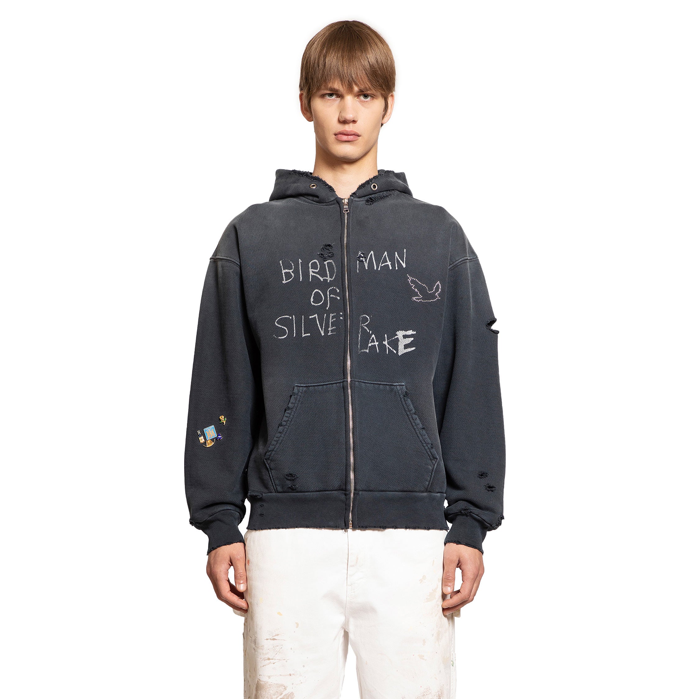 PALY HOLLYWOOD MAN BLACK SWEATSHIRTS