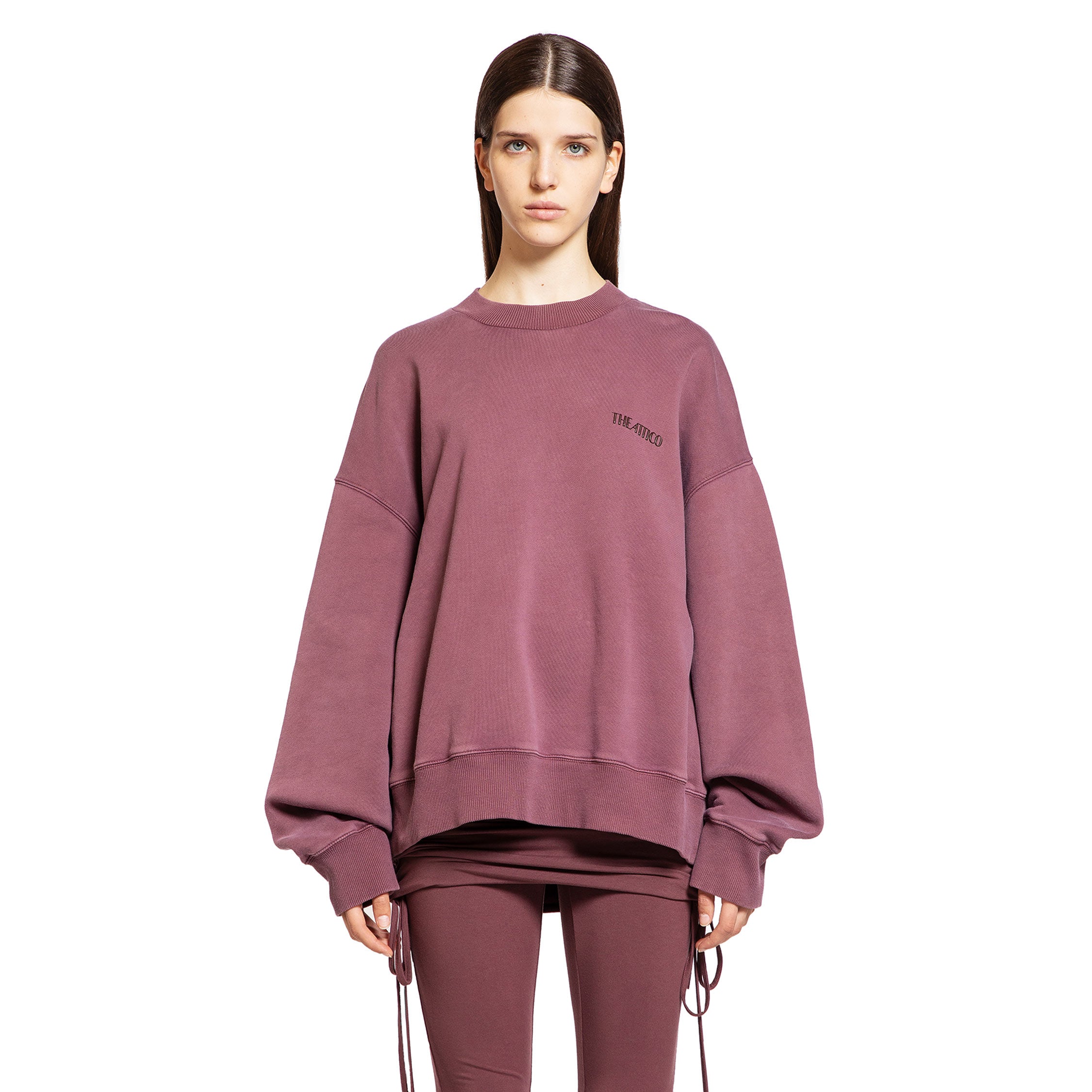 THE ATTICO WOMAN PURPLE SWEATSHIRTS