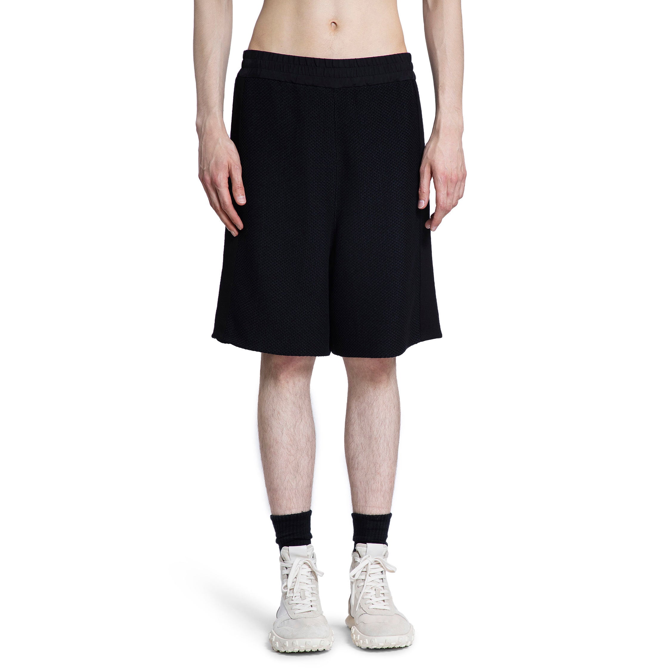 JIL SANDER MAN BLACK SHORTS & SKIRTS