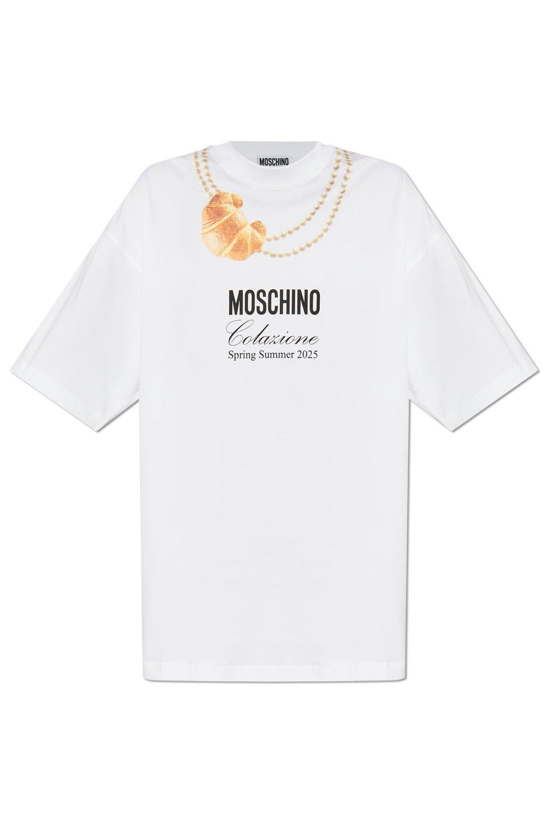 Moschino Logo Printed T-shirt Dress
