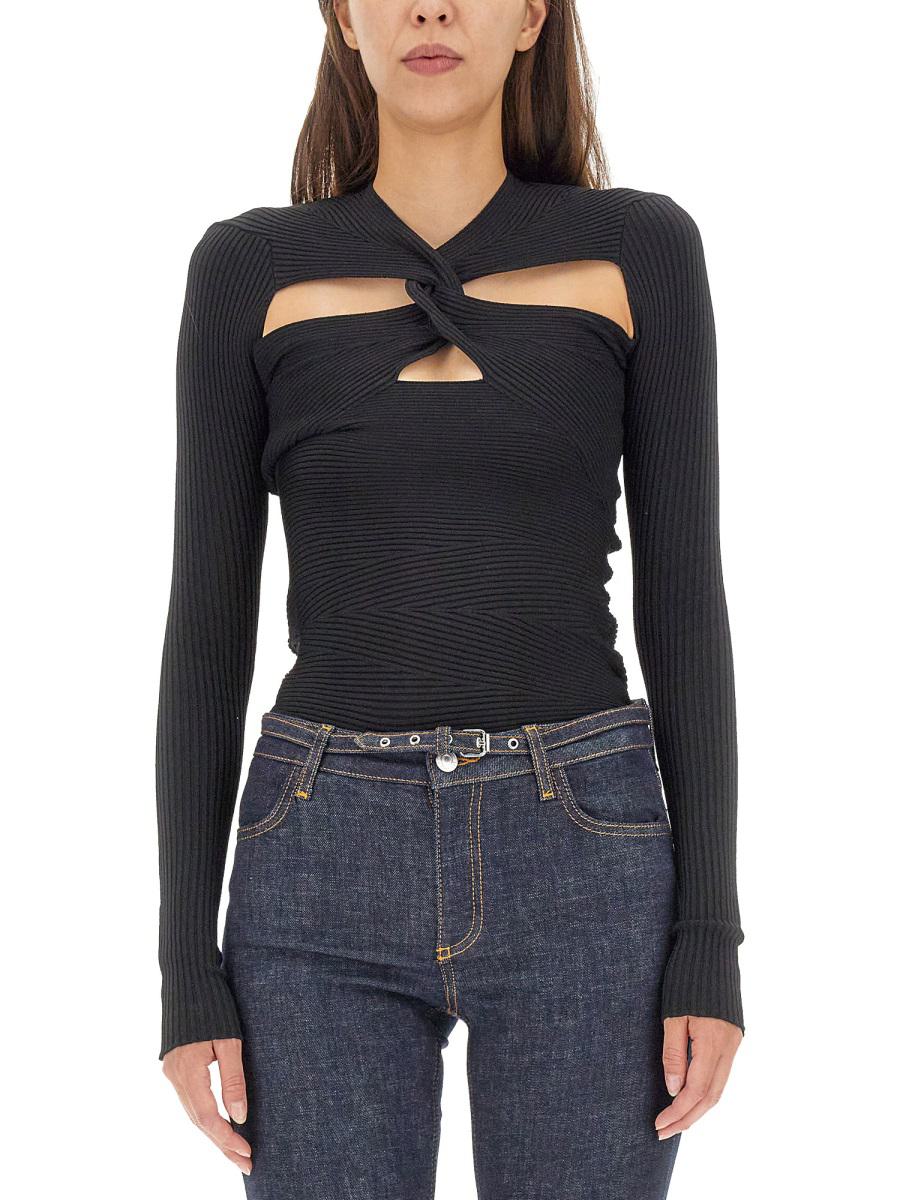 Philosophy Di Lorenzo Serafini Mesh With Cut-Out Details