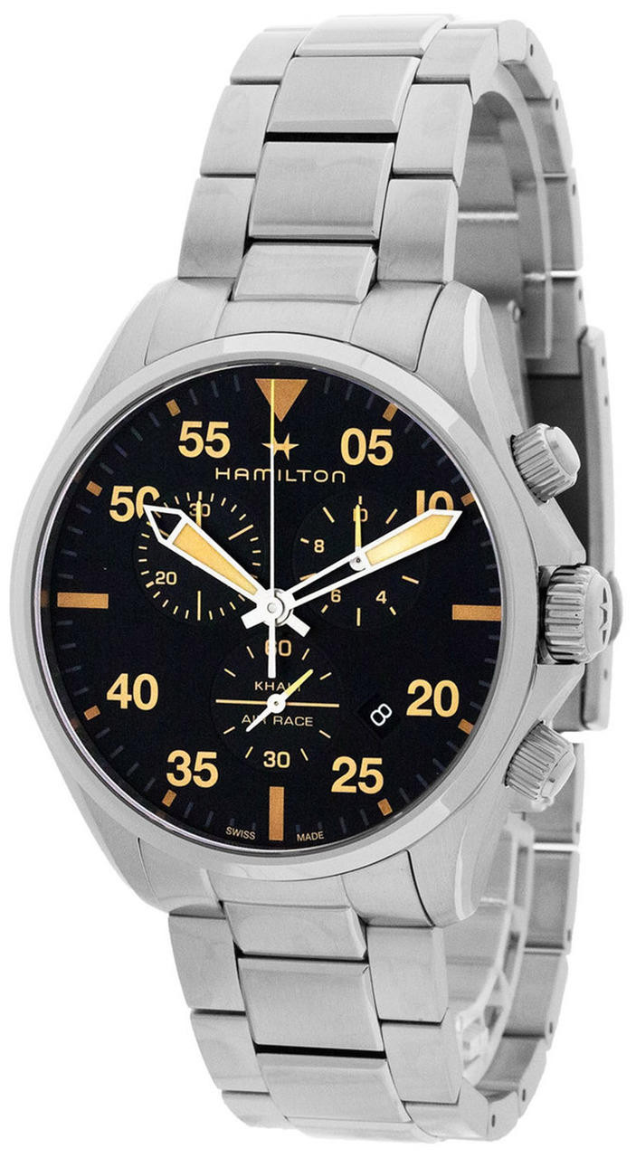 HAMILTON Khaki Pilot 44MM CHRONO Black Dial Men's Watch H76722131