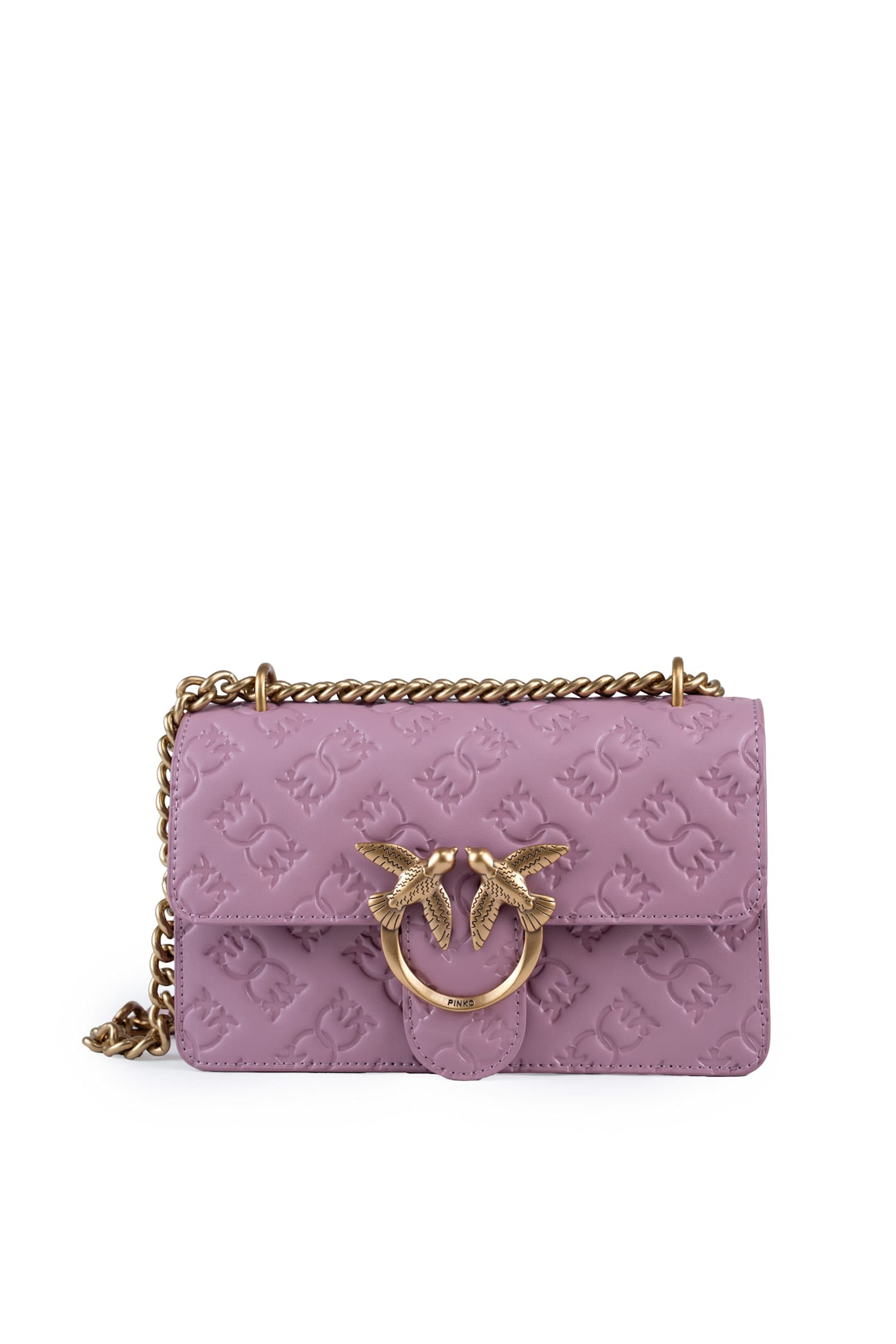 Pinko Mini Love One 迷你印花Logo皮革包