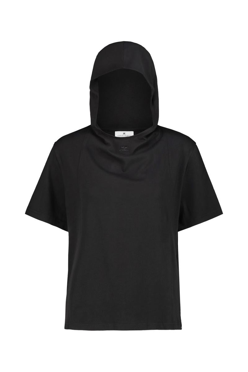 Courrèges Hooded T-Shirt Clothing
