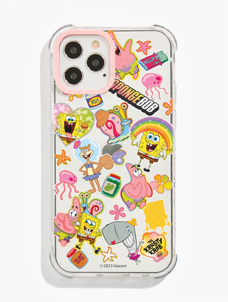 Sponge Bob x Skinnydip Cute Sticker Shock i Phone Case, i Phone 13 Pro Max Case