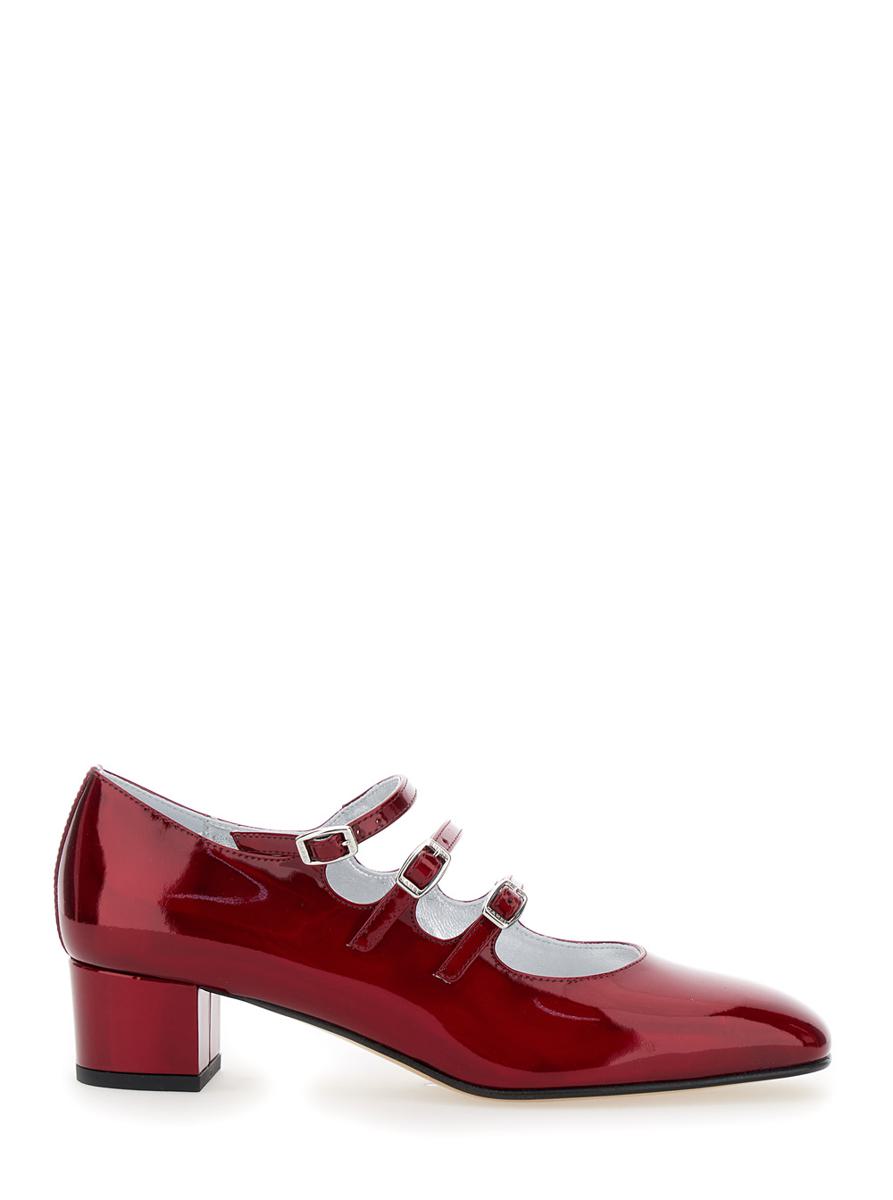 'Kira 24 Reflex' Red Pumps With Straps In Patent Leather Woman