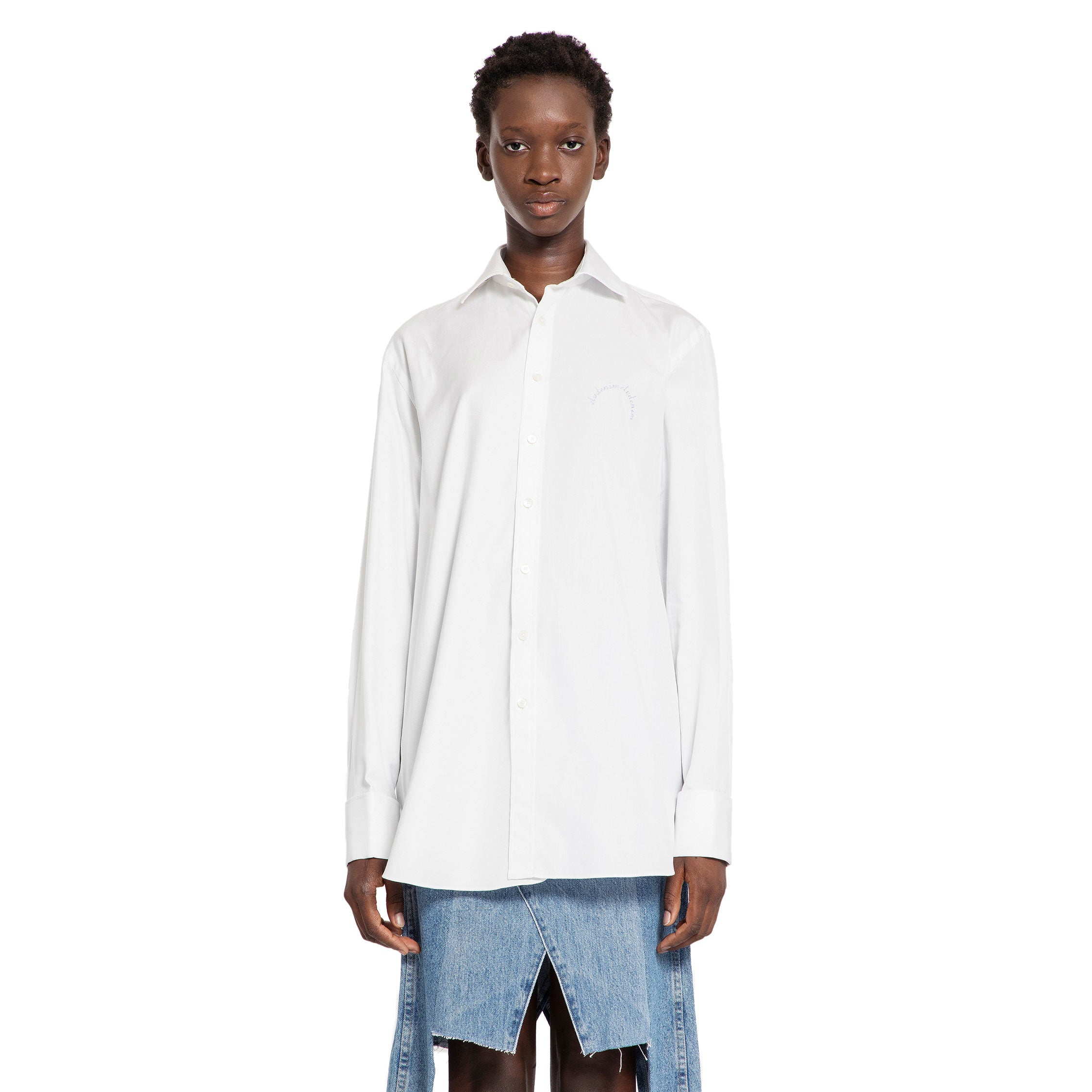 E. L.V. DENIM WOMAN WHITE SHIRTS
