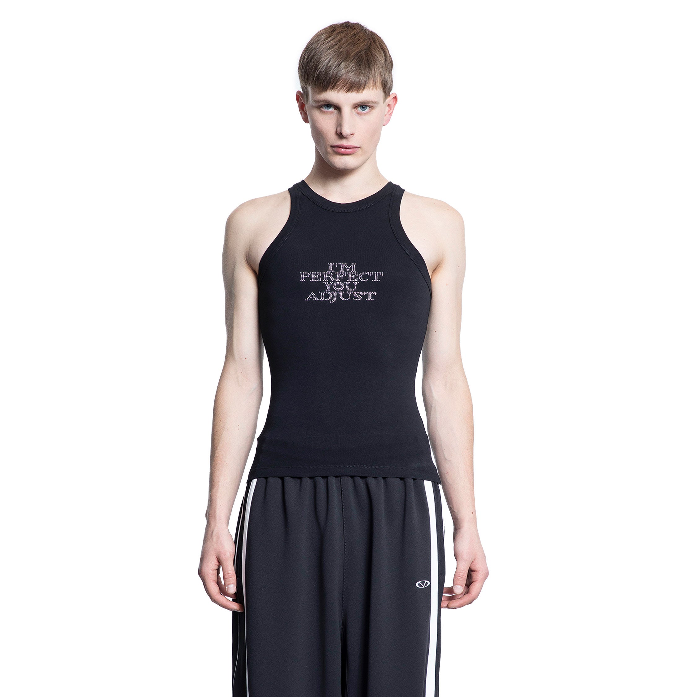 VETEMENTS MAN BLACK T-SHIRTS & TANK TOPS