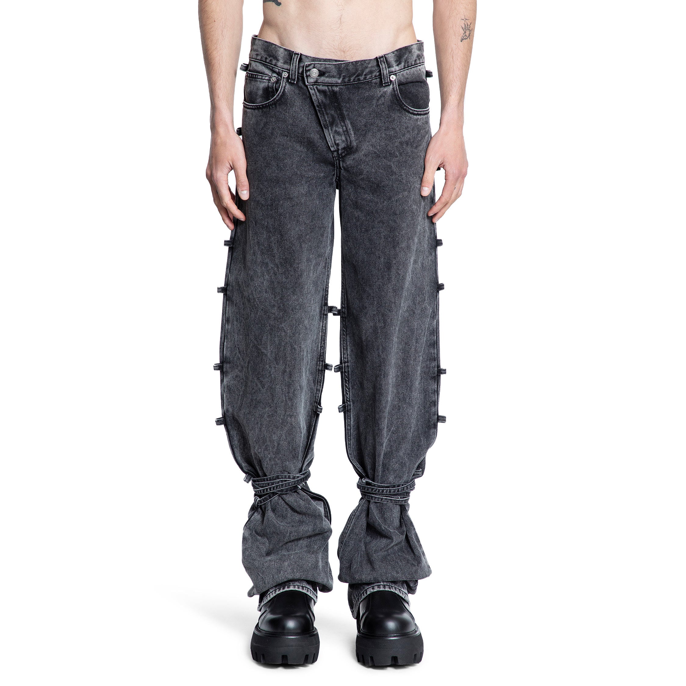 ALEXANDER MCQUEEN MAN BLACK JEANS