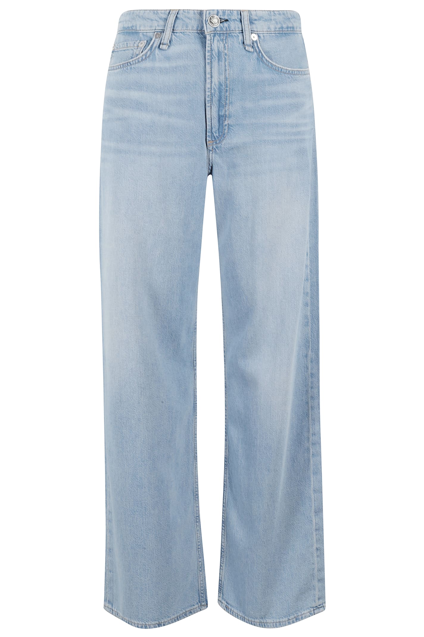 Rag & Bone Featherweight Logan Mid Rise Wide Leg