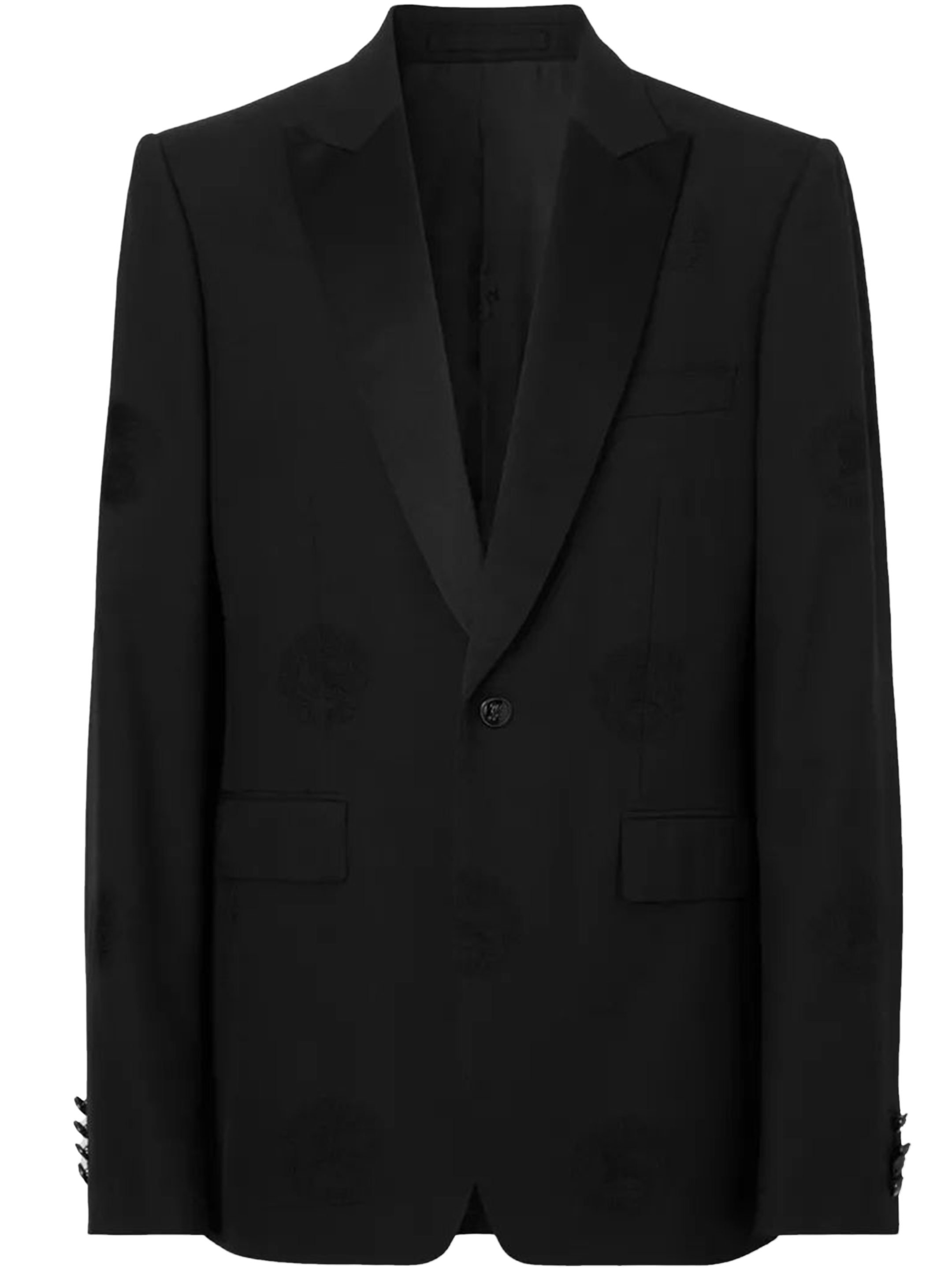 Oak Leaf Crest tuxedo jacket