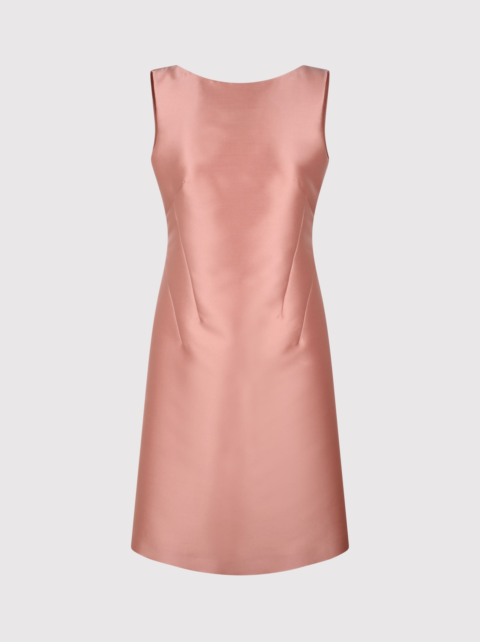 Alberta Ferretti 亚麻中长连衣裙