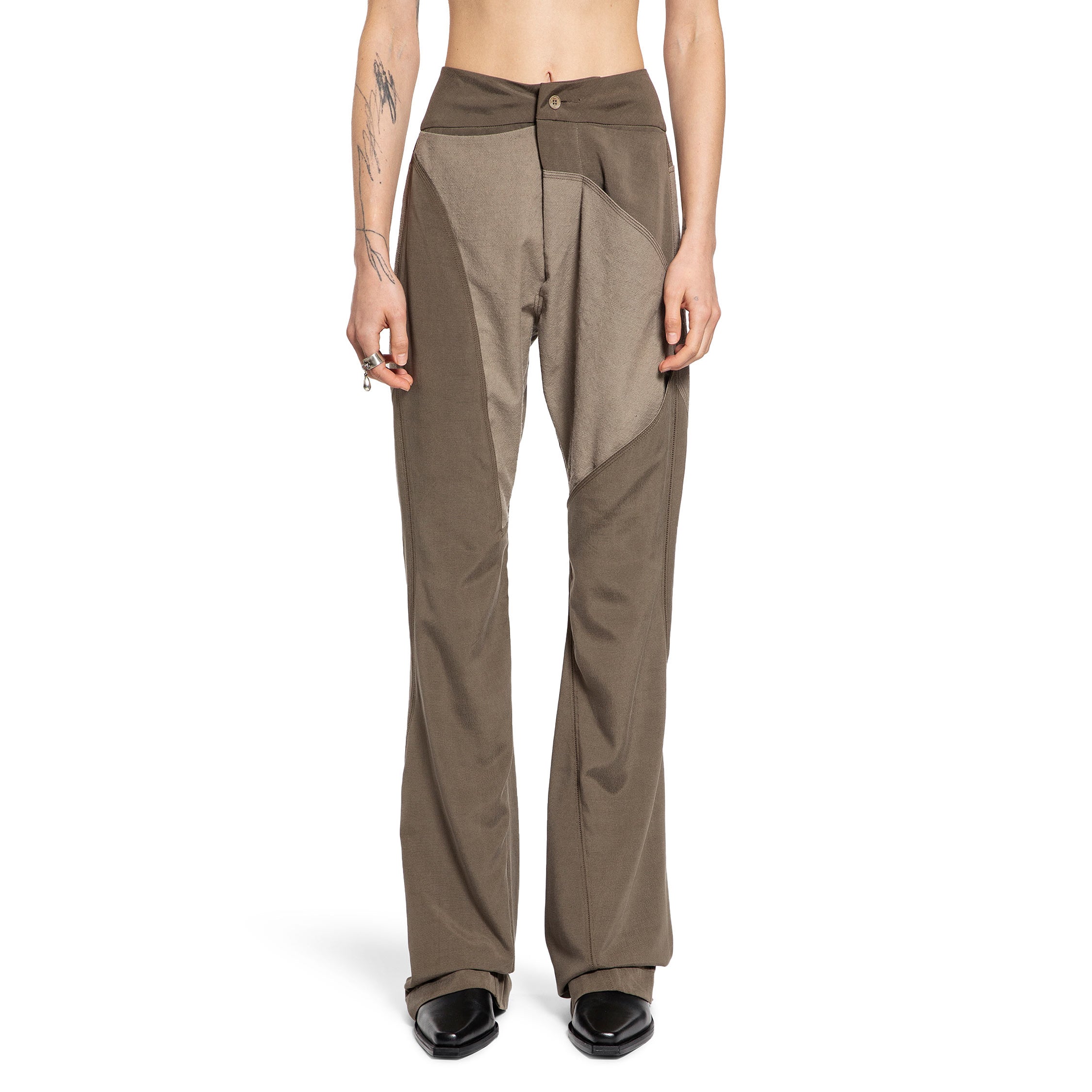 YEHUAFAN WOMAN GREEN TROUSERS