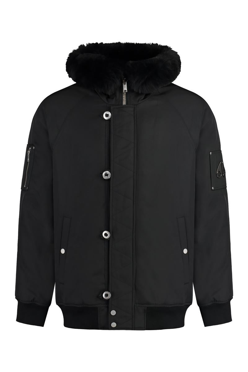 Moose Knuckles Strathmore Nylon Bomber Jacket