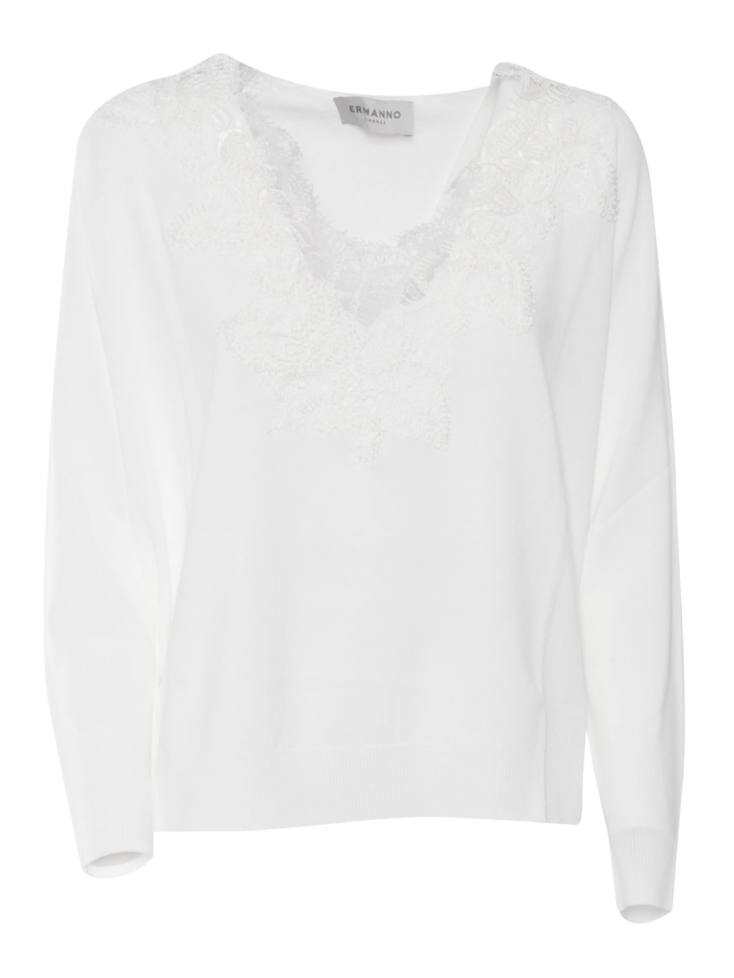Ermanno Ermanno Scervino 白色蕾丝衬衫