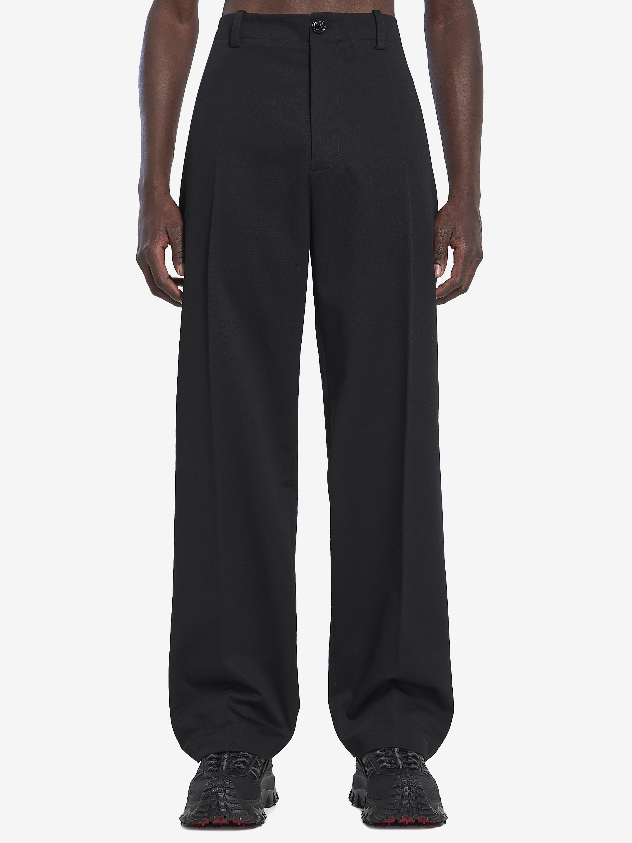 Cotton gabardine trousers