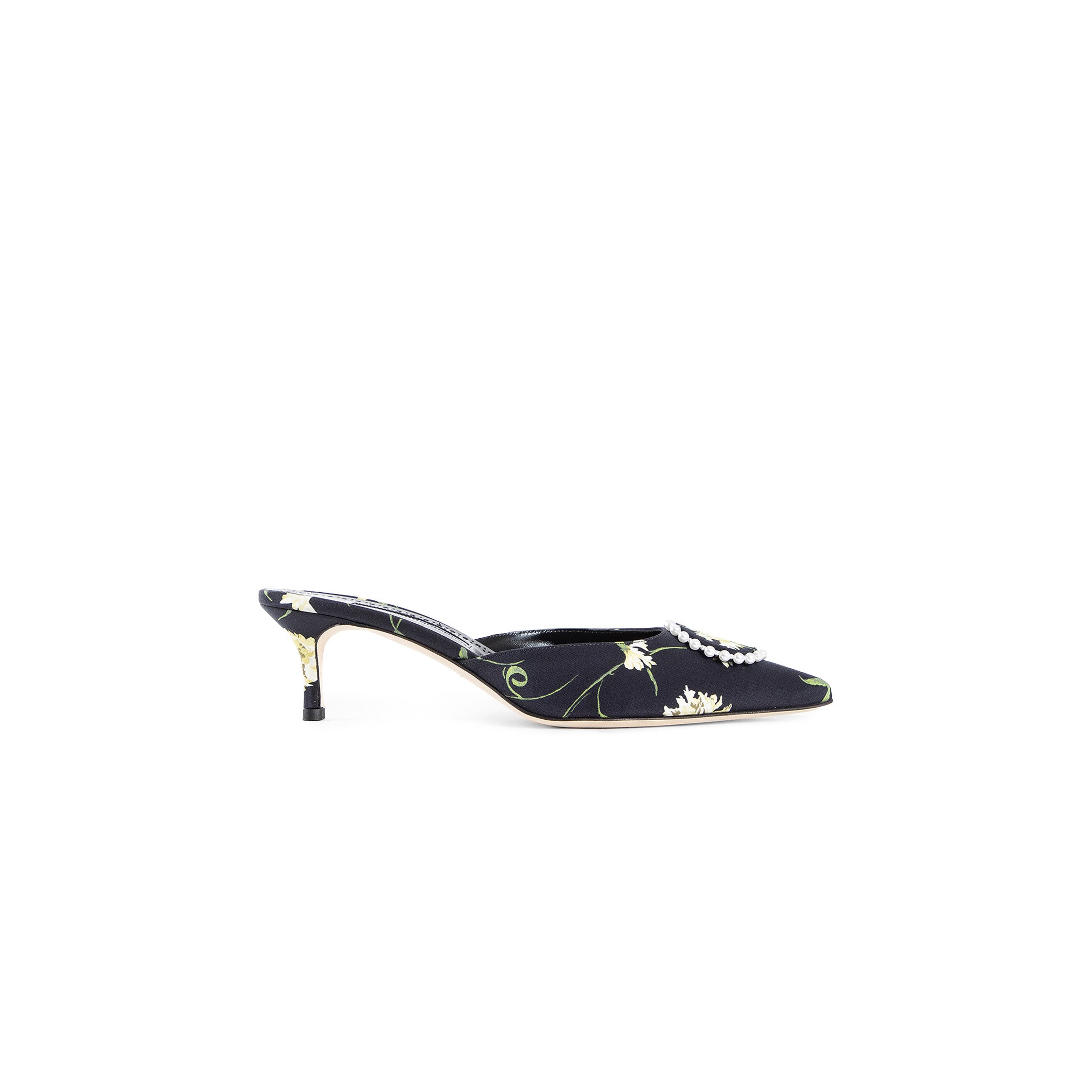 MANOLO BLAHNIK WOMAN BLACK MULES
