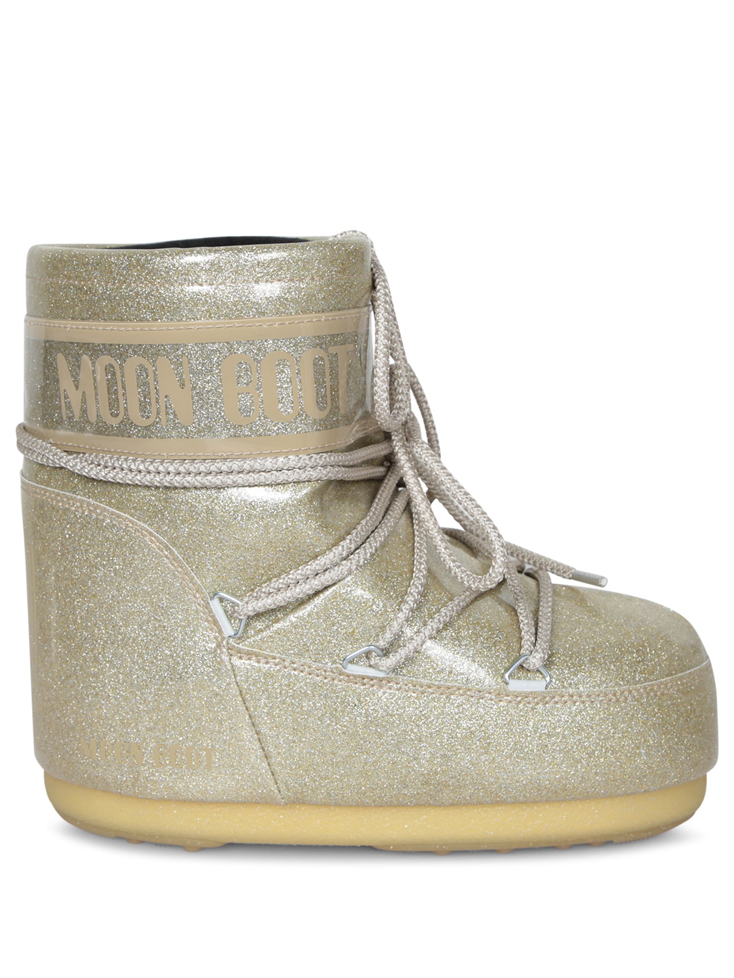 Moon Boot Icon Low Glitter Gold Boots