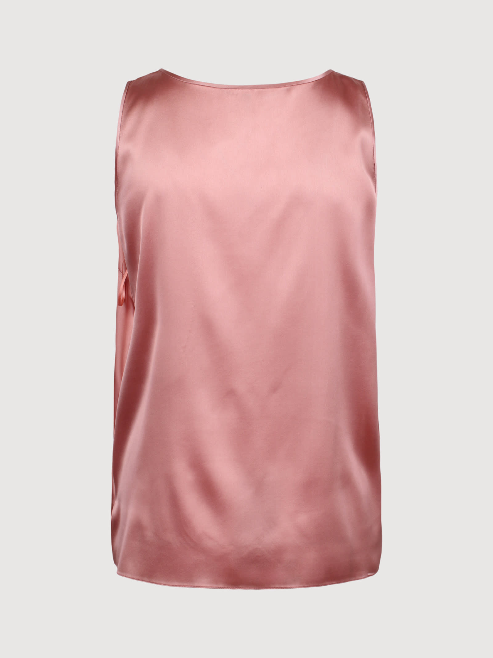 Dolce & Gabbana Satin Tank Top With Dg Logo
