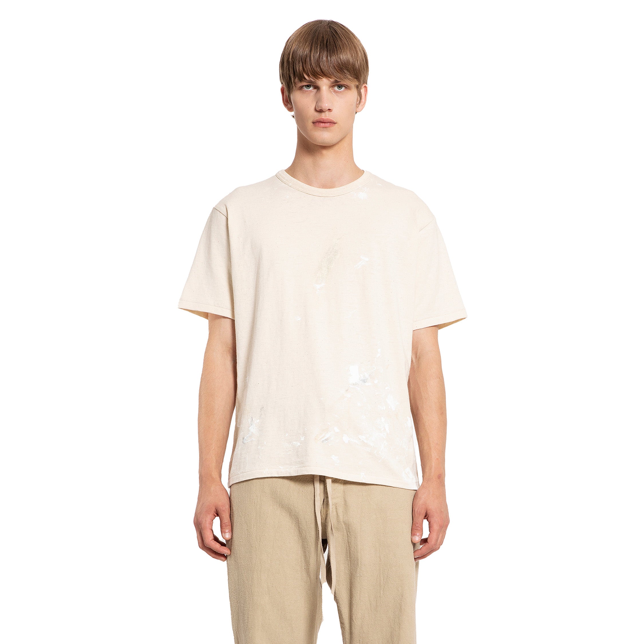 TAIGA TAKAHASHI MAN OFF-WHITE T-SHIRTS & TANK TOPS