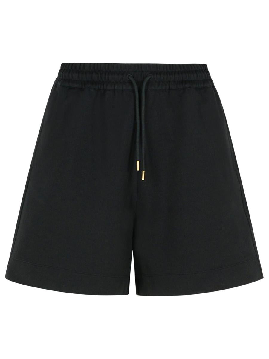 Moncler Black Cotton Shorts