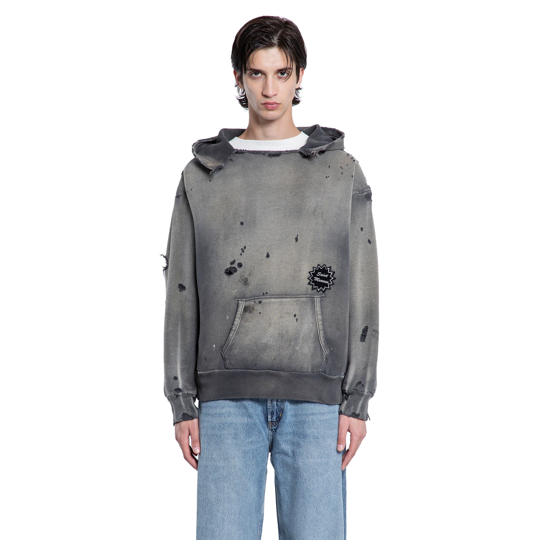 SAINT MICHAEL MAN GREY SWEATSHIRTS