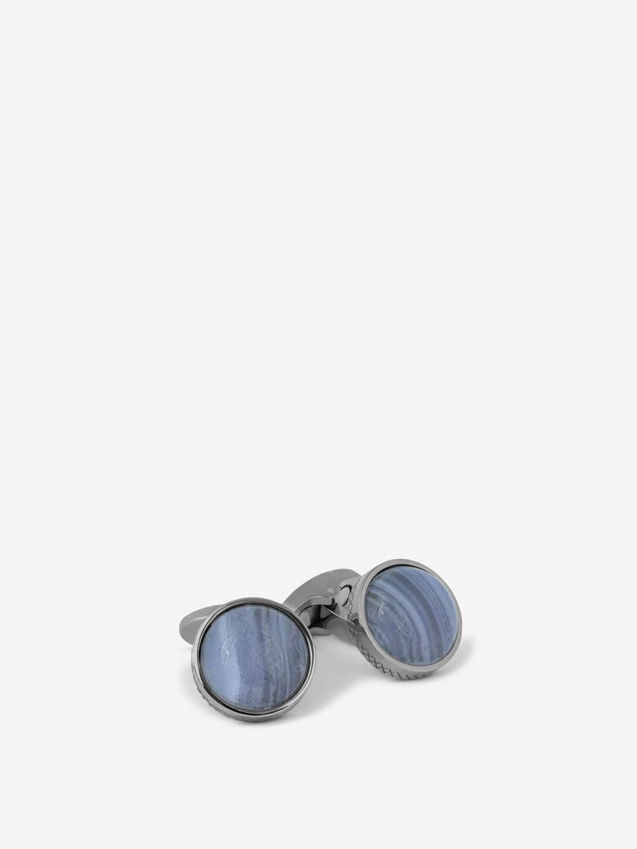 Tateossian Blue Lace Agate Cufflinks