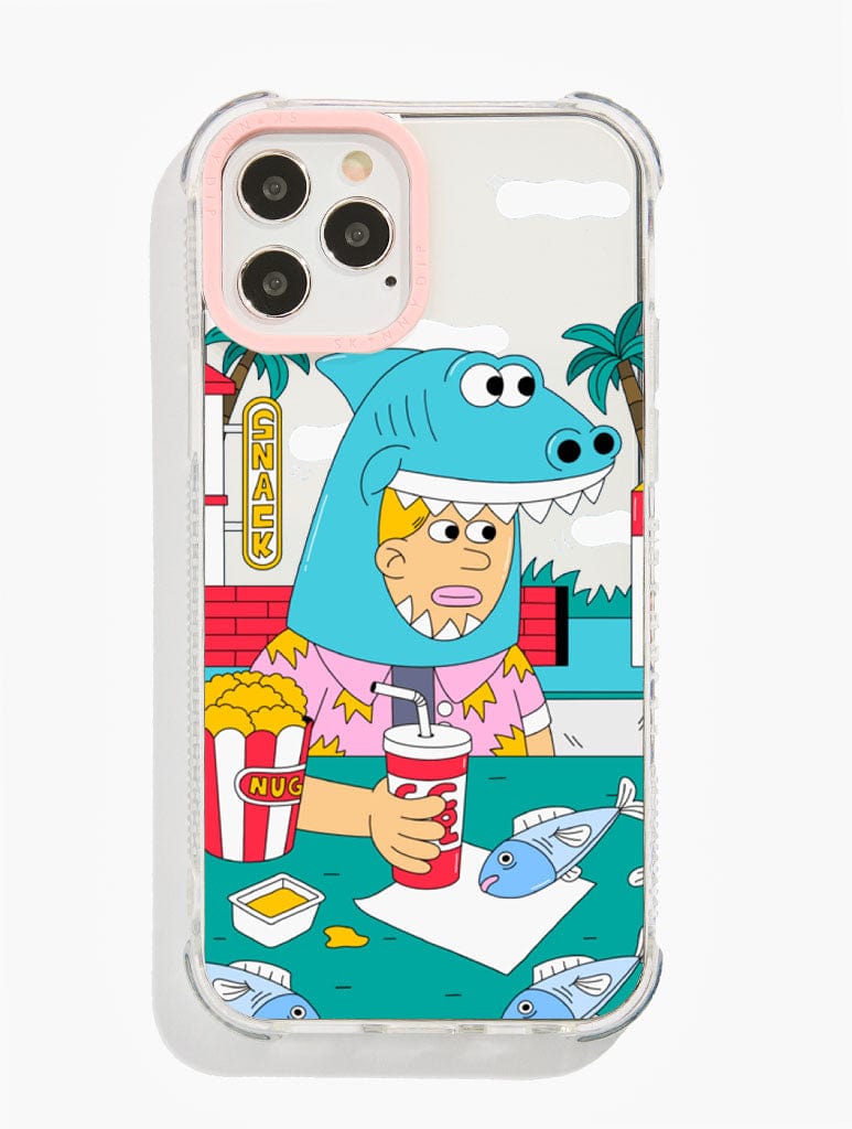 Dirty Pote x Skinnydip Shark Snacks Shock i Phone Case, i Phone 12 / 12 Pro Case